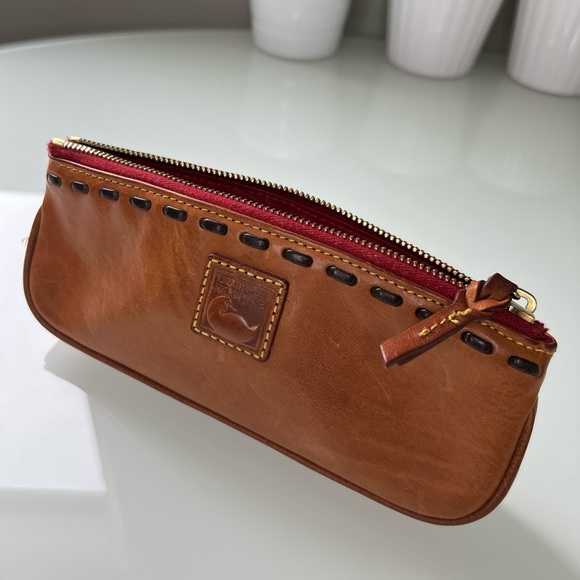 Dooney & Bourke Bags Dooney Bourke Cosmetic Or Pencil Case In Natural Leather Poshmark